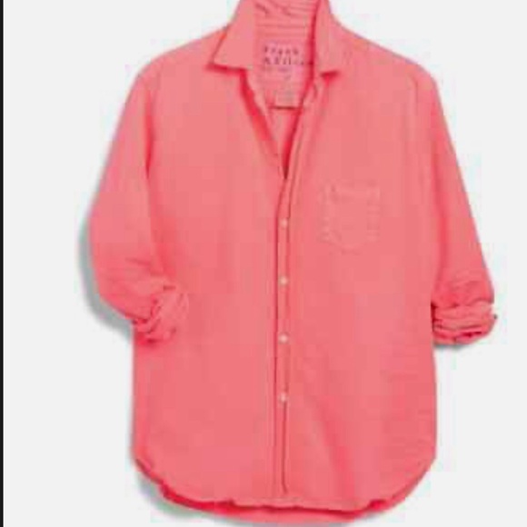 Frank & Eileen Tops - Frank & Eileen EILEEN Relaxed button up Shirt in Neon Pink SZ medium